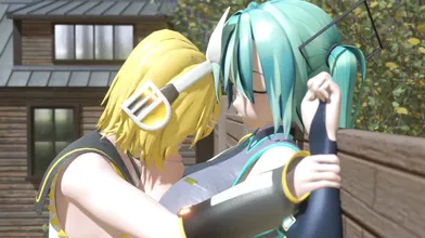 Rin and Miku are fucking in a dark room, surrounded by futa tentacles Peter Raynor is filming their every move with his 4k camera