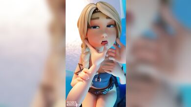 Watch Astrid take a massive blender knight cock down her throat in this hot porn video with sound!