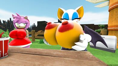 Rouges hot lips licking Amys pussy, while her fingers invade her ass