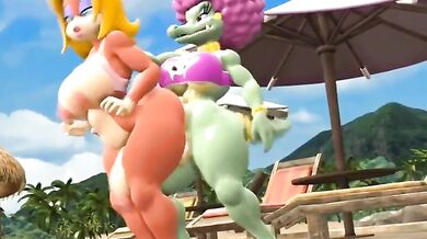 Croc and Monkey Get it On in the Jungle