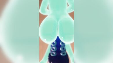 Busty slut gets pounded by a tentacle monster while using an intense fuck machine