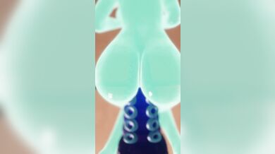 Busty slut gets pounded by a tentacle monster while using an intense fuck machine