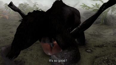 The Lustful Lizard (2B) Loses to the Big Bad Werewolf (BBW) [Lizard3469]