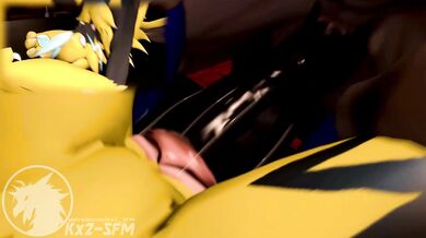 Zoro and Zera get up close and personal in an SFM PMV