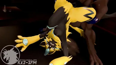 Zoro and Zera get up close and personal in an SFM PMV