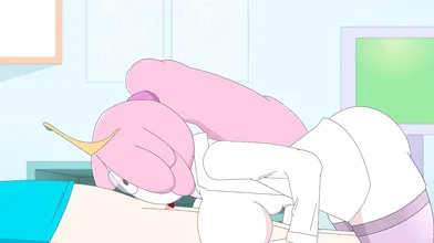 Watch as Bubblegum conducts a risky experiment with her unsuspecting assistant in this erotic hentai anime parody!