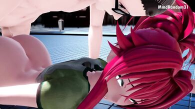 Hey, guys! Who wants to watch Rias and Moyako getting defiled by their boss at the office?