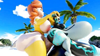 Long-Legged Futanari Queen Takes Over the World, One Blowjob at a Time