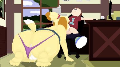 Hentai Babes: Isabelle Heat Leaves the Bathroom in a Steamy Scene