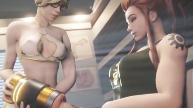 Mercy had to look deep inside the storage room to find a fleshlight big enough - Dreamrider
