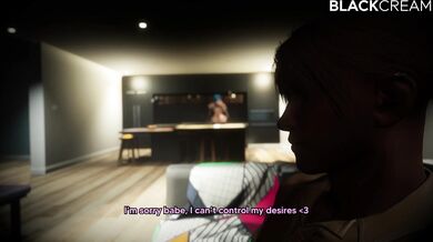 WATCH AS THIS HOT BLACK GIRL CREAMS ON HER SWEET BOYFRIEND AND HE LOVES IT!