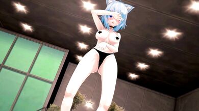 Nekomata Dancing in Hentai Hololive