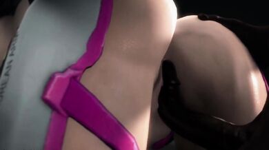 Sexy Overwatch Hero Dva gets Blacked and Cyber-Raped in a Secret Fantasy Mansion!