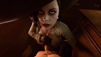 In the middle of a quiet forest, Dimitrescu and his horny herring friend were caught in their most private moment by a hid*den camera