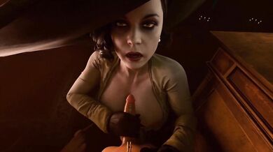 In the middle of a quiet forest, Dimitrescu and his horny herring friend were caught in their most private moment by a hid*den camera