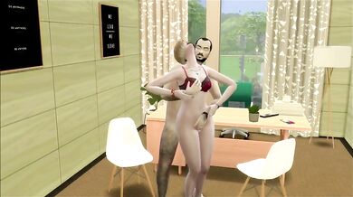 Sims 4 - Asking for a Raise (Hentai Version)
