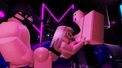 Thick Girl Gets Double Penetrated by Two Guys in a Nightclub (Roblox)