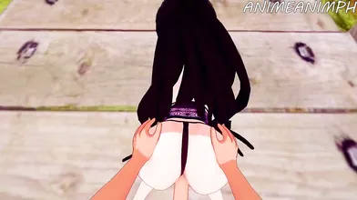 Demon Slayer - Daki (Rebirth): A young priestess with magical powers must slay demons and protect her village from destruction