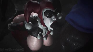 Harley Quinn gets spit roasted by Ivy and Poison Ivy in 4K Ultra HD!
