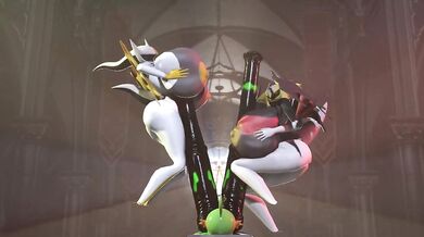 Female Arceus and Gratina VS Mudkips HYPER penis!