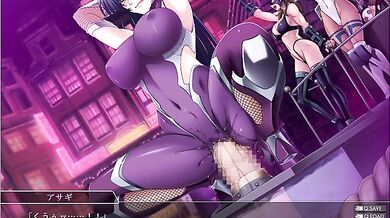 Taimanin Asagi gets fucked by a giant demon