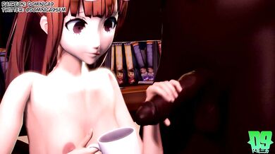 Haru and Futaba Blacked at Leblanc