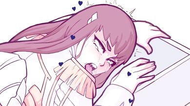 Watch Satsukis sexual encounter with a massive dildo, featuring an incredibly detailed animation by Evenesko!