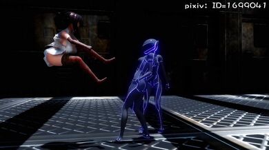 The Mass Production Soldier and the Frog Fairy have a fierce battle in this hentai porn video