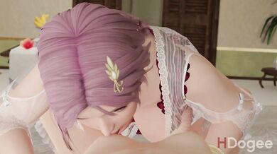 Hey there! You are watching the POV makeout scene between Elise and Marie in this hot hentai video