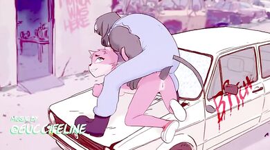 A hot and sexy female robot, Fee, is getting fucked by a male human named juvira