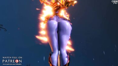 Shyvana goes from pole to pole in this sexy dance number!