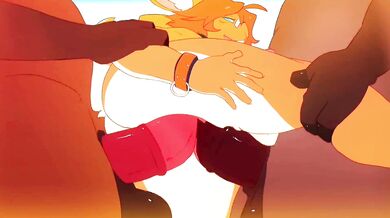 The perverted teacher, Kai Yun-Jun, gets double penetrated by his students (Edited)