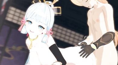 The Ethereal One Fucks Ayaka From Behind in a Hentai Scene from Another Dimension