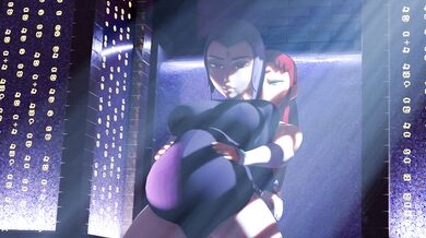Watch hot babe Raven get her inflated rack squished and pounded by Peter in this hardcore NO WM hentai video