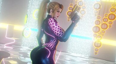 Pokemon Trainer Samus is Blacked by Bouquetman in a XXX Hentai Video