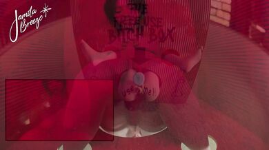 A Tiny Girl Gets Assfucked in a Box by Three Giants!