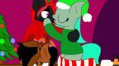 Santa's naughty little elves: Heart, Jade & Dylina’s hot winter night
