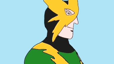 Watch as a sexy spider woman gets tied up and fucked in the ass by three horny dudes!