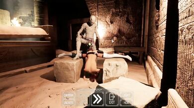 A Futa on the Beach Gets Rough Sex from Two Strangers