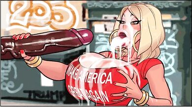 Watch the maga bbc porn video, where sexy bbc studs fuck the presidential candidate until she cums hard!