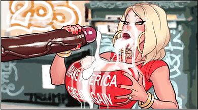 Watch the maga bbc porn video, where sexy bbc studs fuck the presidential candidate until she cums hard!