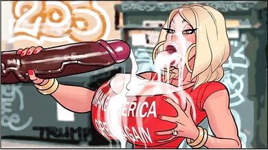 Watch the maga bbc porn video, where sexy bbc studs fuck the presidential candidate until she cums hard!