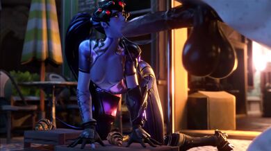 Mrs Horse-Face gets fucked by her husbands horse while the bartender watches and cheers them on with a sound of The Bartender in the background