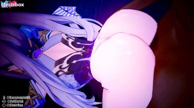 Watch as the sexy Keqing and her best friend, Ganyu, engage in a naughty peep show that ends with an intense orgasm