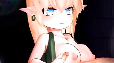 Office Playtime with Desktoidara - A Hentai Titty Fuck