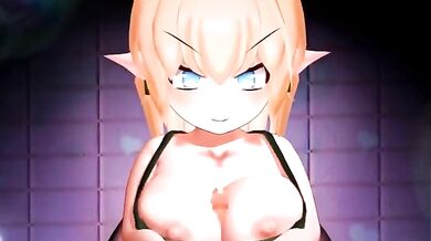 Office Playtime with Desktoidara - A Hentai Titty Fuck