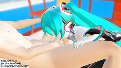Miku Hatsune Gets Double Penetrated in Her Vocal Cords