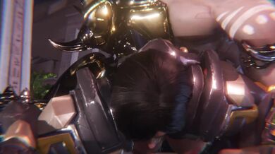 Watch Pharah and Doomfist [Gifdoozer] get it on in this smoking hot hentai porn video!