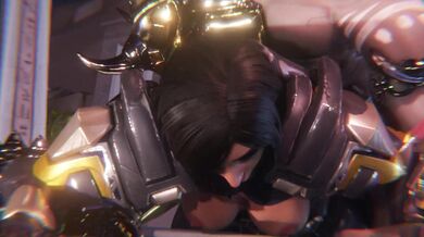 Watch Pharah and Doomfist [Gifdoozer] get it on in this smoking hot hentai porn video!