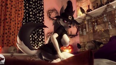 Watch the sexy Loona dressed up as a happy Halloween witch in this HOT porn parody!